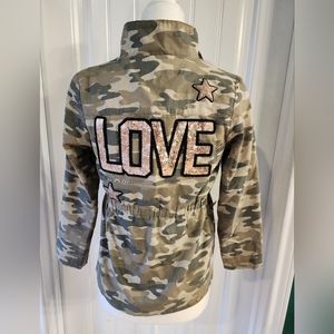 Camouflage & Sparkle Kids Jacket